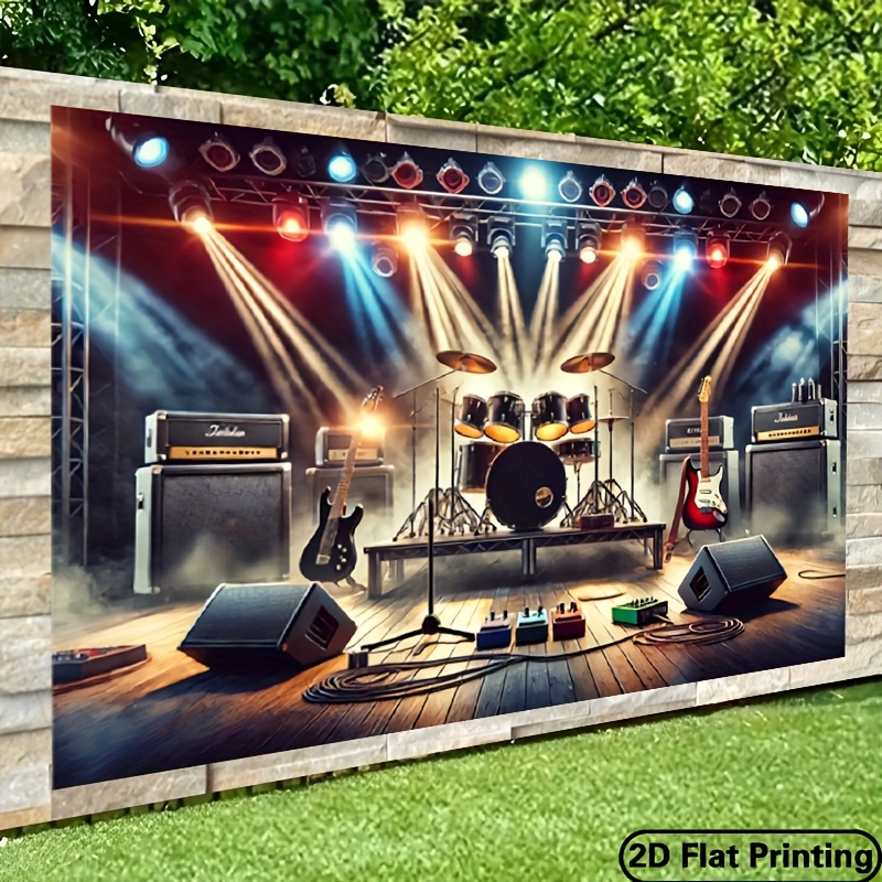 Photography Lighting For Studio - 2D Flat Alphabet String Lights Background