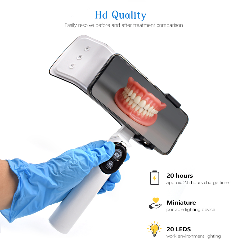 Photography Mobile Lighting - Professional Twin Flash Dental Photography Light,