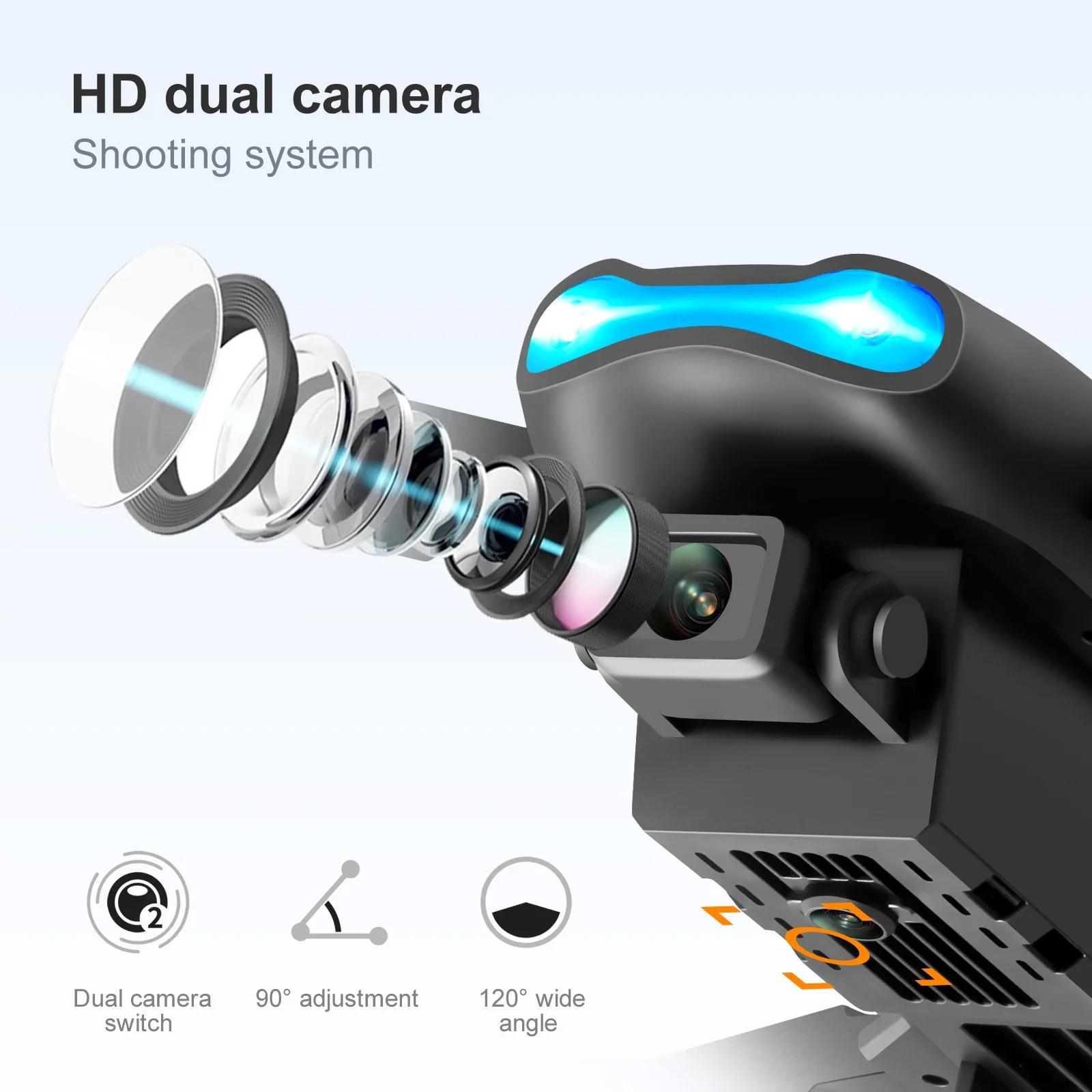 K3 E99PRO Drone with Dual HD C - Photography Lighting App recension och pris