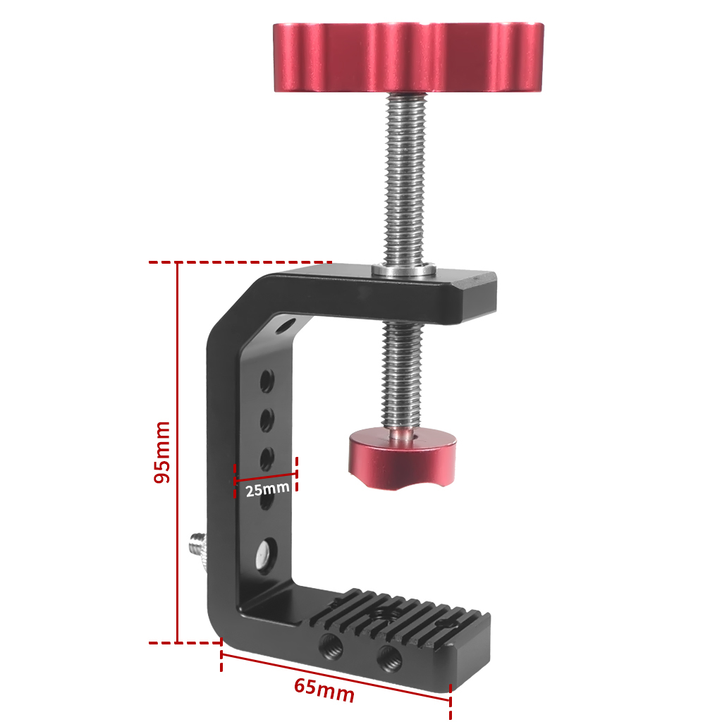 Heavy Duty Desktop C-Type Clam - Photography Video Lighting Kit With Adjustable Tripod Stand recension och pris