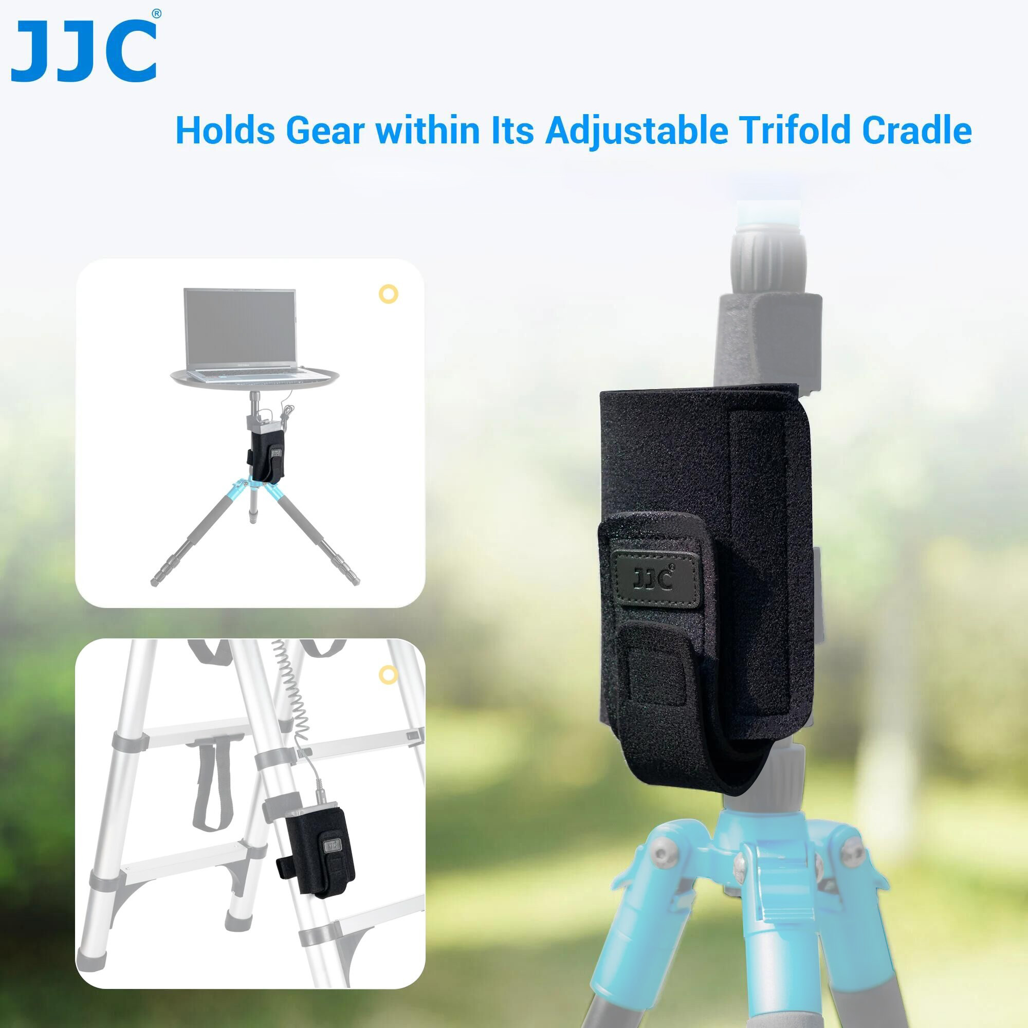 JJC Equipment Mounting Strap C - Photography Video Lighting Kit With Adjustable Tripod Stand recension och pris