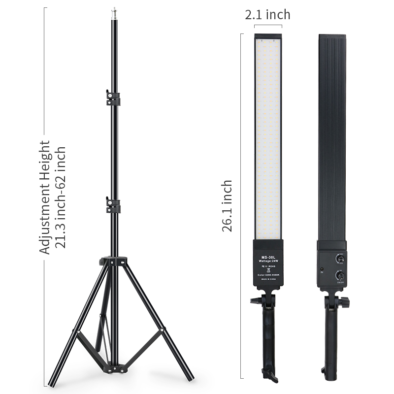 40CM LED Light Photography Stu - Photography Video Lighting Kit With Adjustable Tripod Stand recension och pris