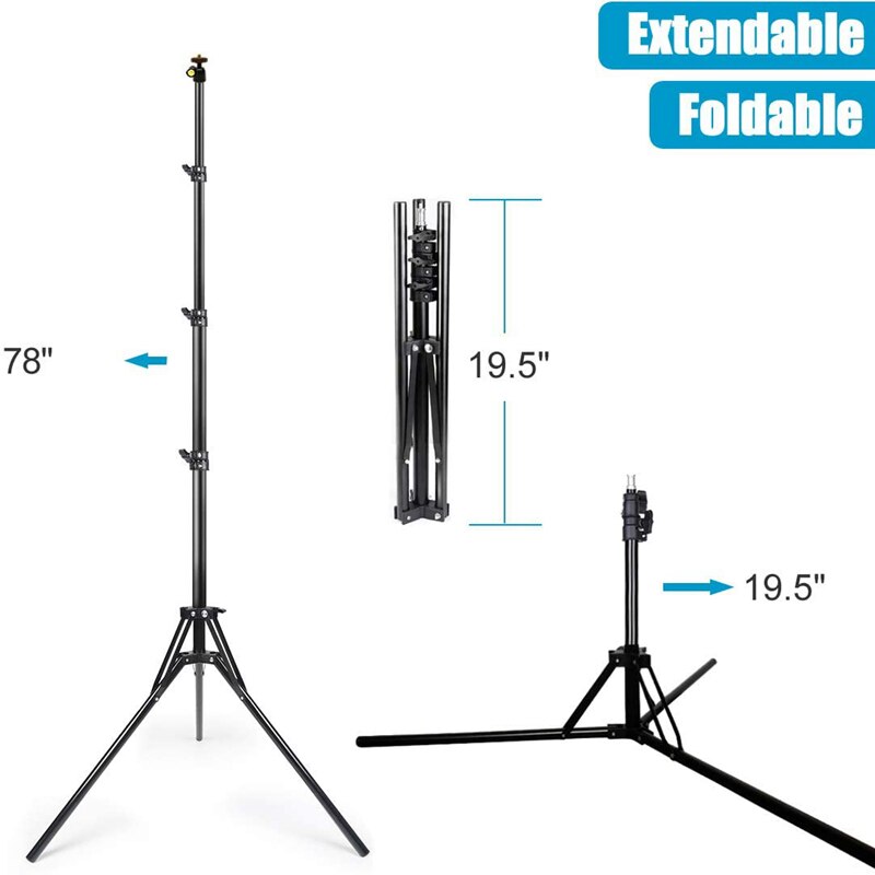 NAGNAHZ 78'' Photographic Ligh - Photography Video Lighting Kit With Adjustable Tripod Stand recension och pris