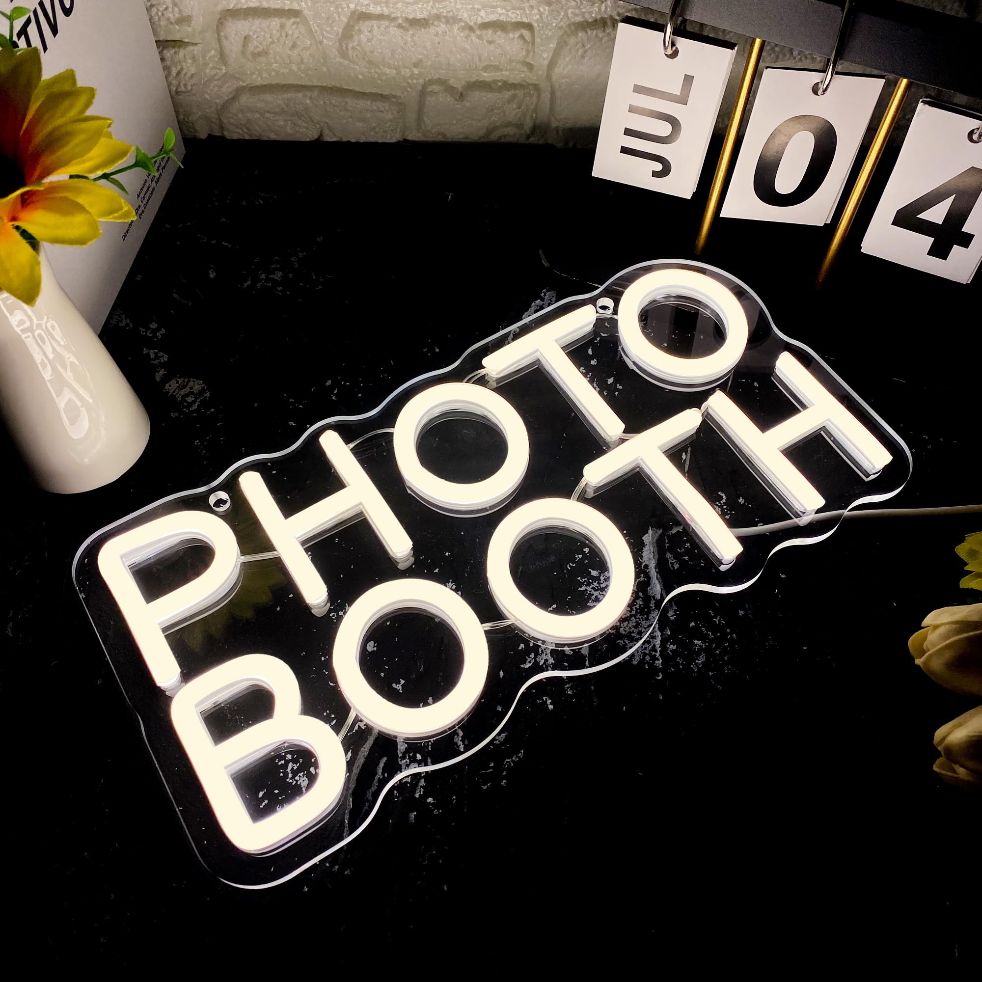 Photo Booth Neon Sign, Dimmabl - Photography Lighting Wedding Reception recension och pris