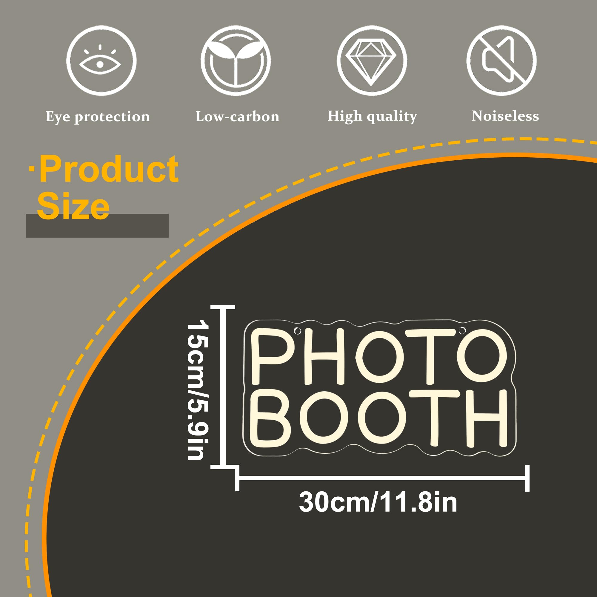 Photo Booth Neon Sign, Dimmabl - Photography Lighting Wedding Reception recension och pris